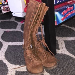 High lace up boots from Target